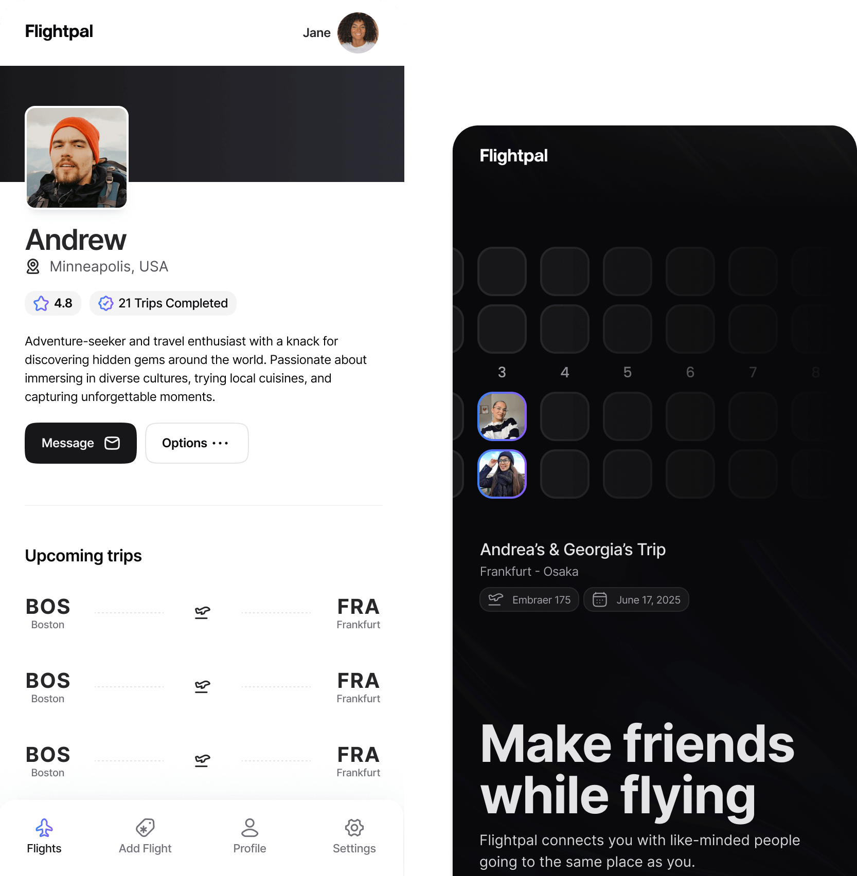 Flightpal project