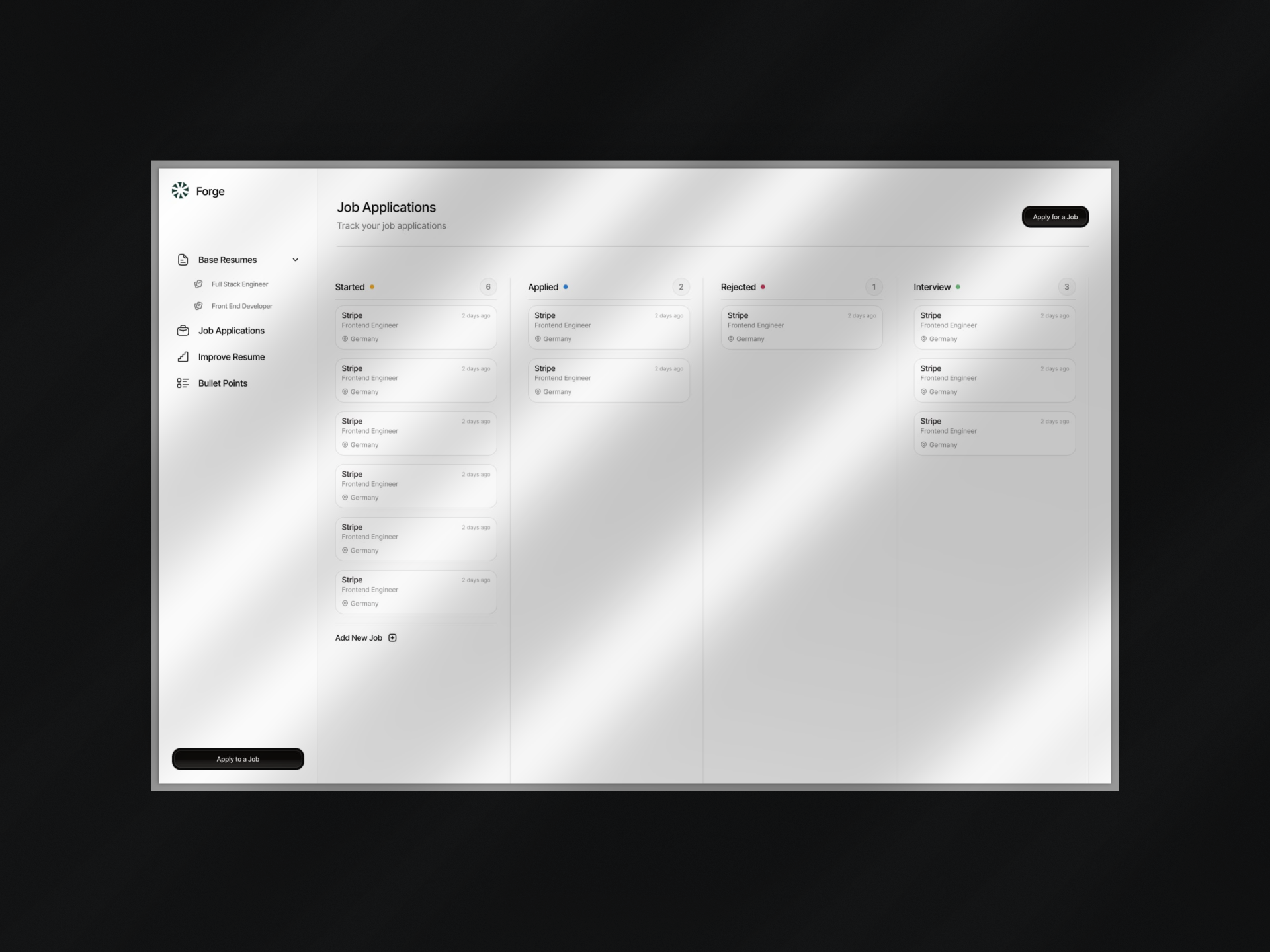 Forge project screenshot